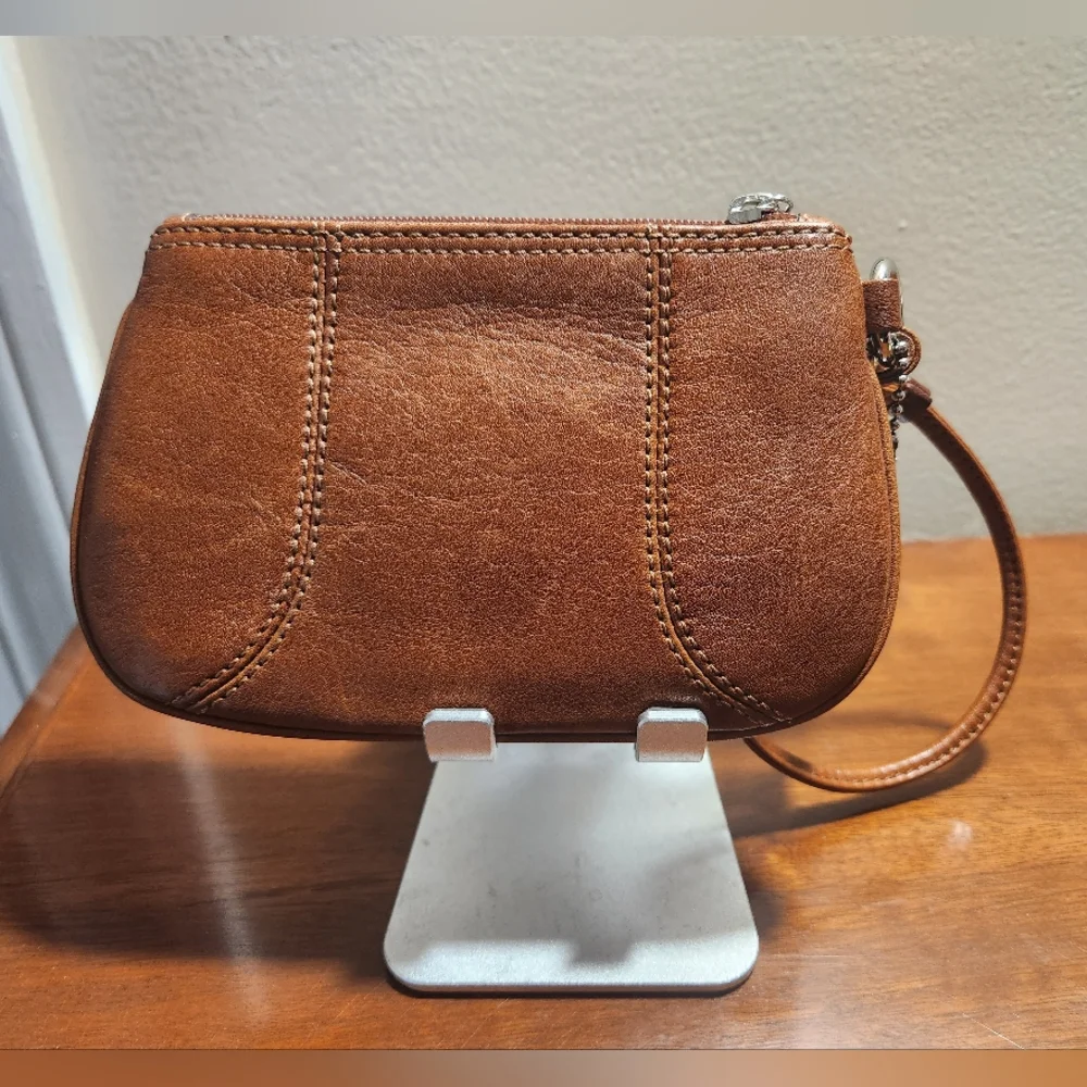 Coach Leatherworks Vintage Brown Leather Wristlet - Picture 2 of 6
